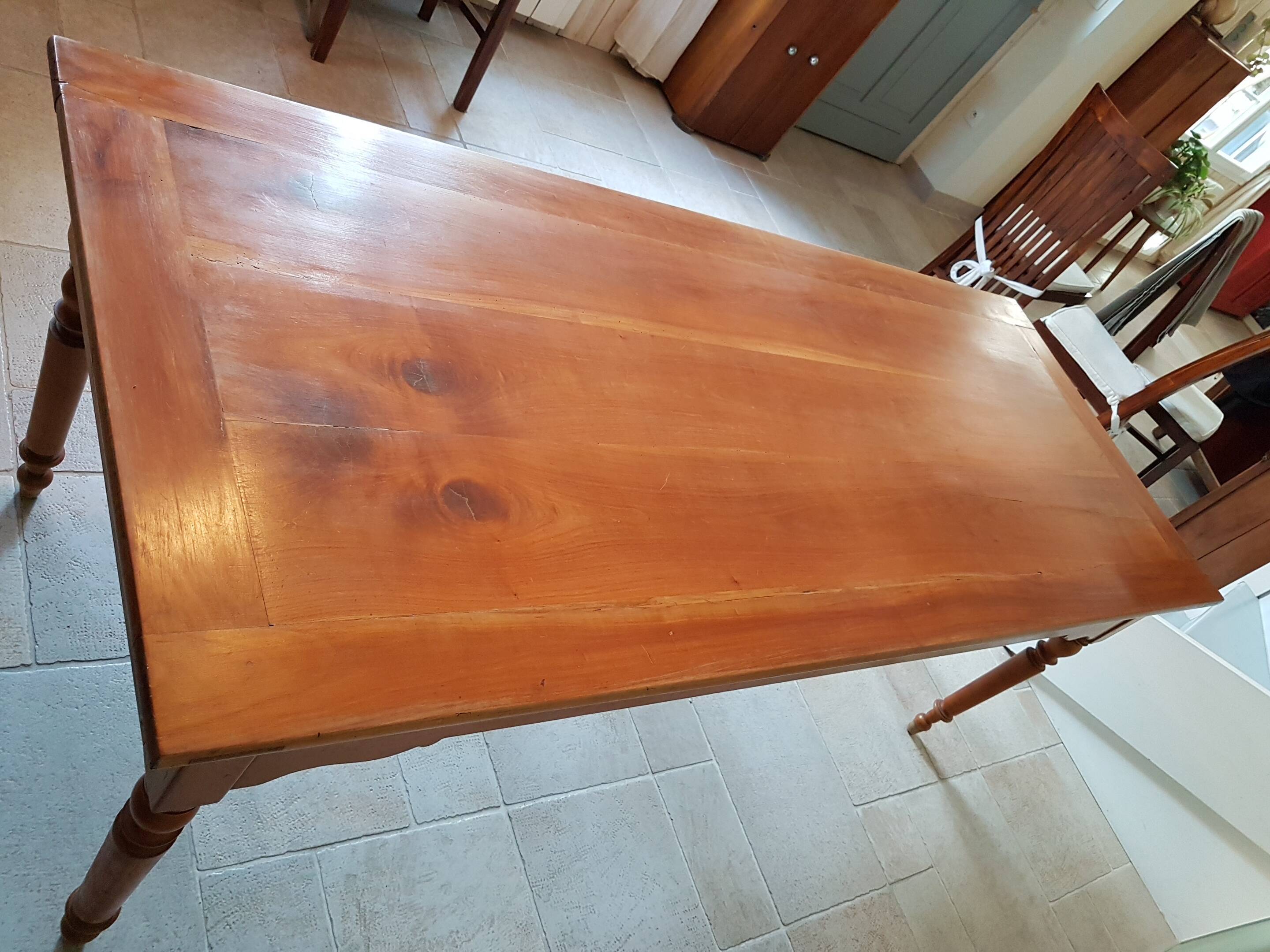 Farm table in cherry