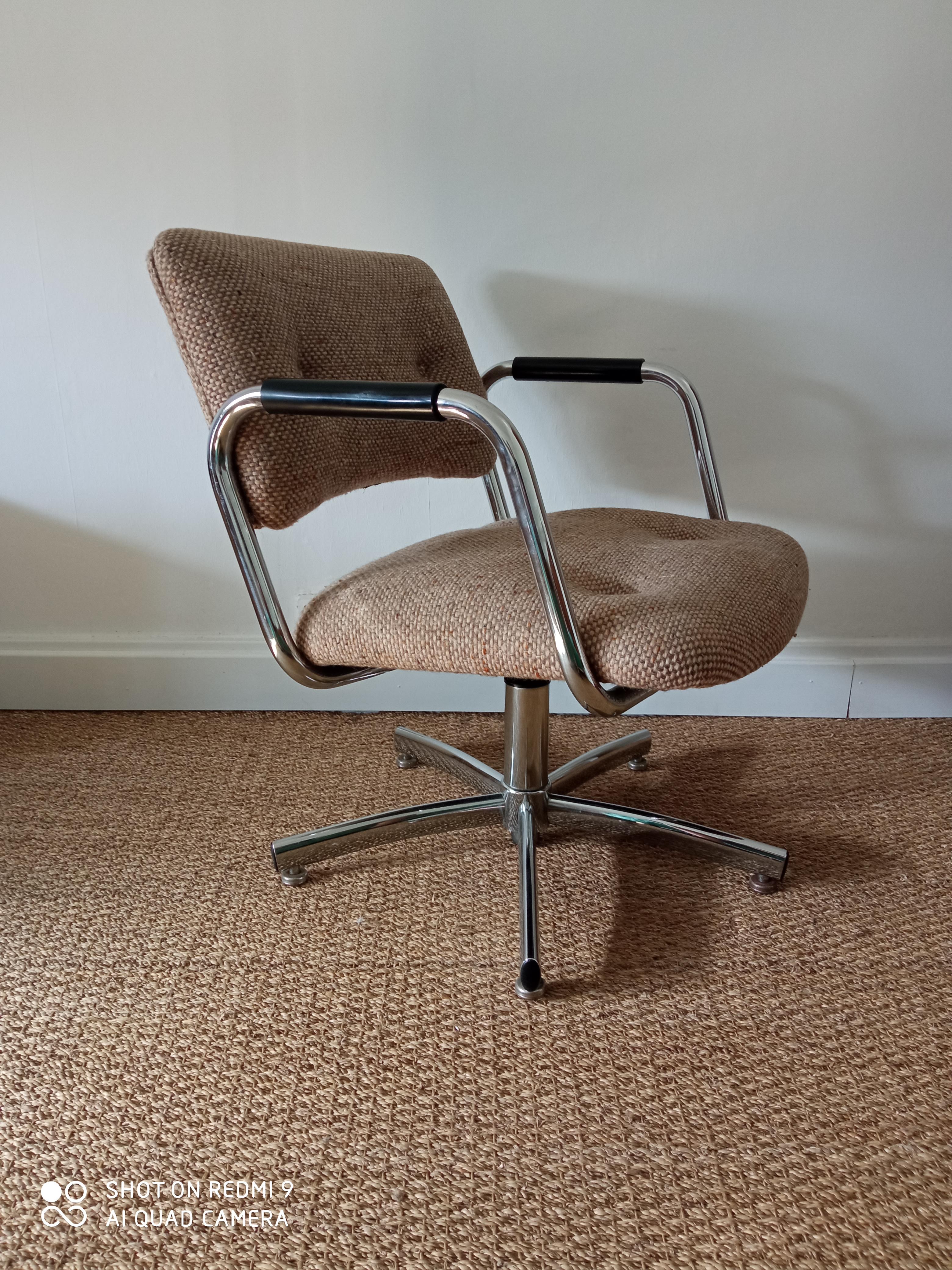 Fauteuil de bureau vintage steelcase années 70