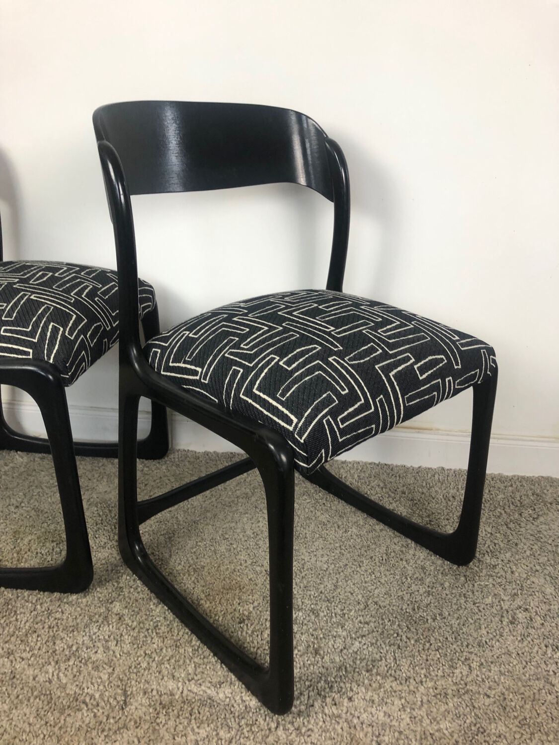 2 Baumann Sleigh Chairs