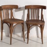 Anciennes chaises de bistro de style viennois (vers 1920). Ensemble de 4 pièces #1