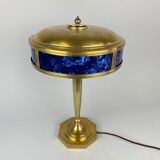 Art deco brass table lamp, 1930's