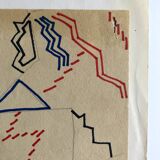 Elie dayan, untitled (abstract composition 3). felt pen on paper.