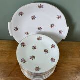 Floral dessert service