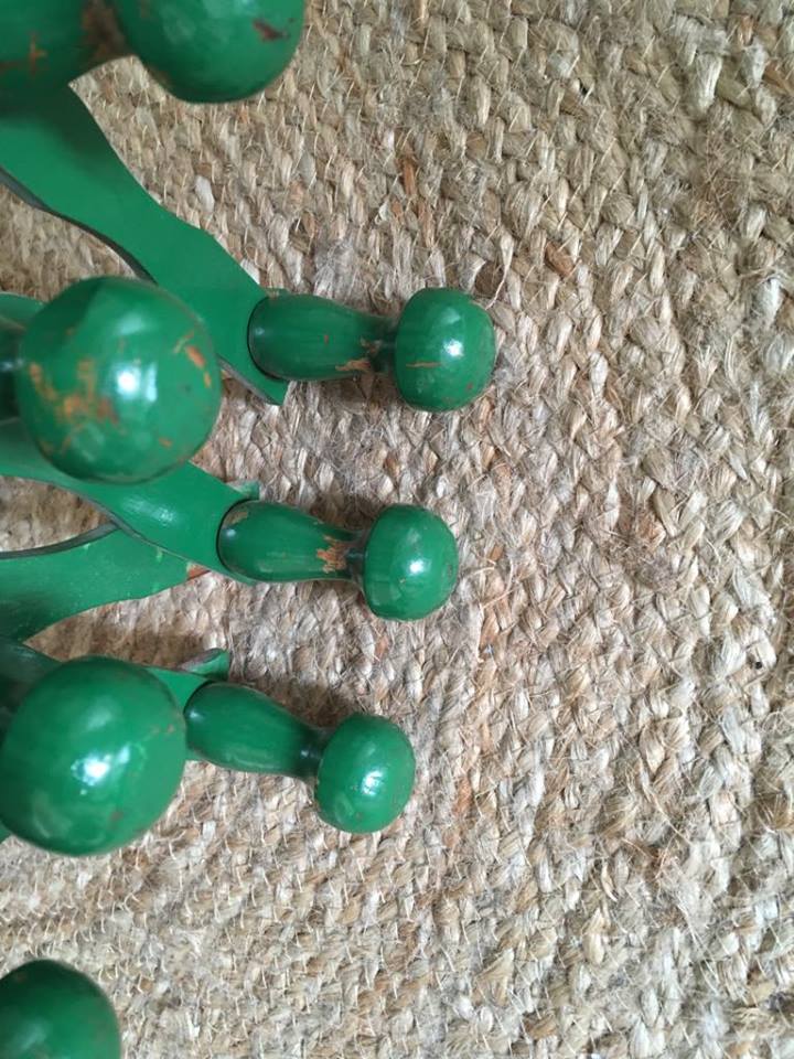 Folding coat rack wooden vintage