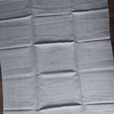 6 serviettes de table anciennes en coton damassé monogrammé MR