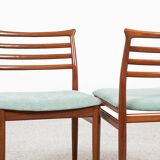 Midcentury Danish set of 6 dining chairs in teak by Erling Torvits for Sorø Stolefabrik 1960s