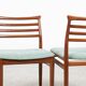 Midcentury Danish set of 6 dining chairs in teak by Erling Torvits for Sorø Stolefabrik 1960s
