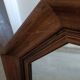 Vintage octagonal mirror in solid wood