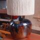 Pied de lampe en grès émaillé, années 70