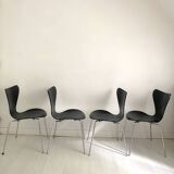 Set of 4 Butterfly Chairs by Arne Jacobsen, Fritz Hansen Edition