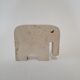 Three elephant statuettes travertine paperweight - Fratelli Mannelli made in Italy - vintage