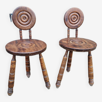 Stools, Dudouyt style tripod chairs