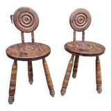 Stools, Dudouyt style tripod chairs