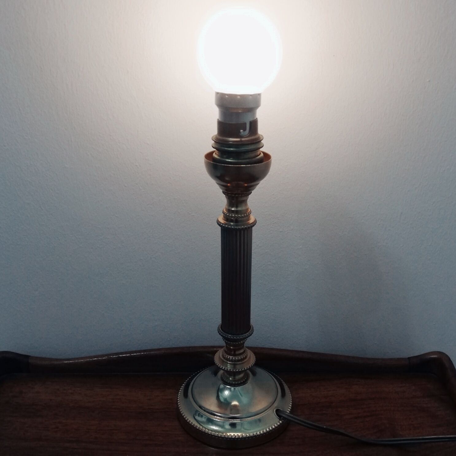 Brass lamp foot