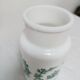 Set of 3 opaline apothecary pots