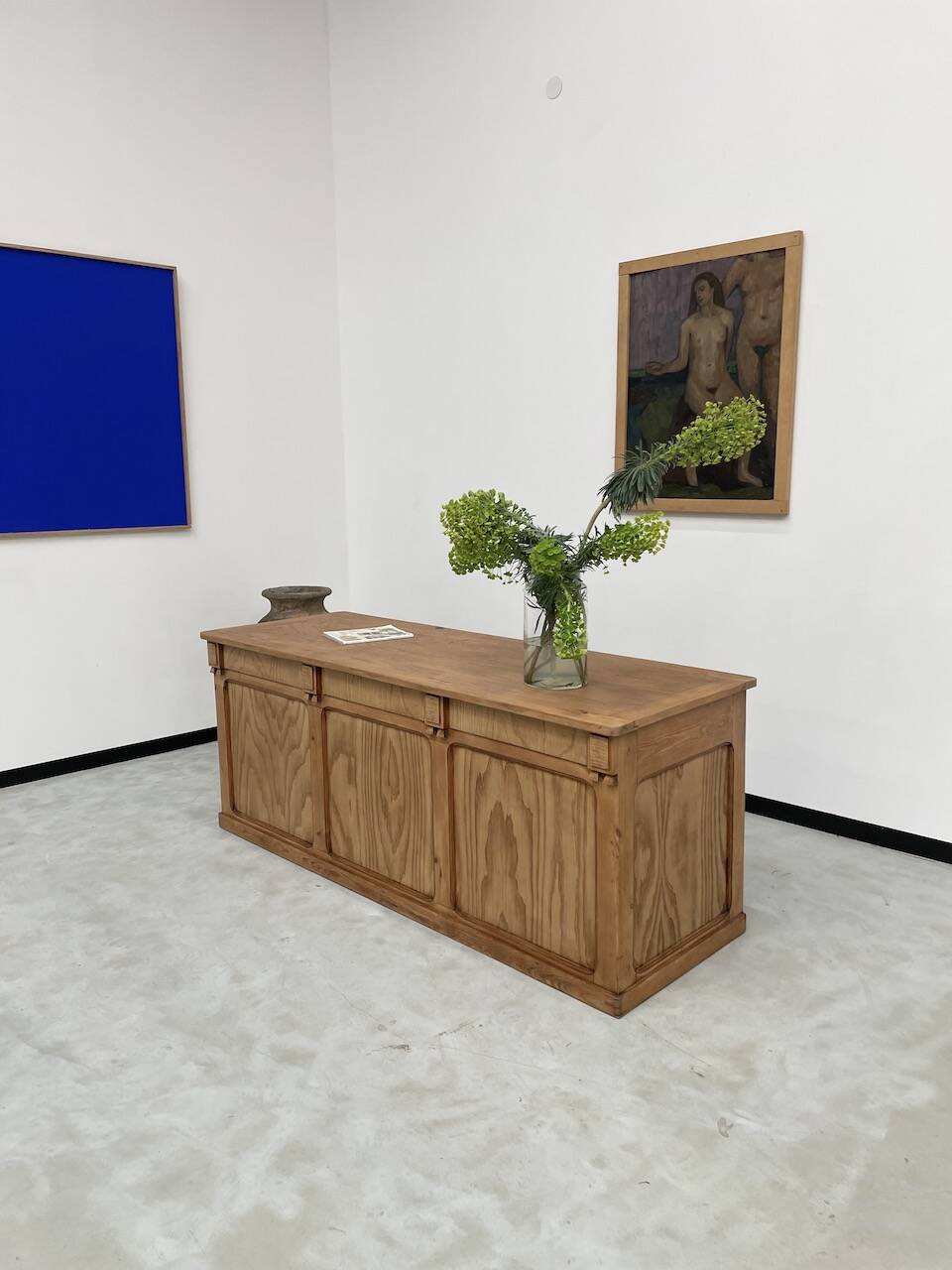 2m central island pine counter