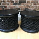 Tabourets bamiléké en bois