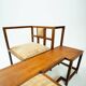 Conversation bench inspired by Rennie Mackintosh, unique, 1980