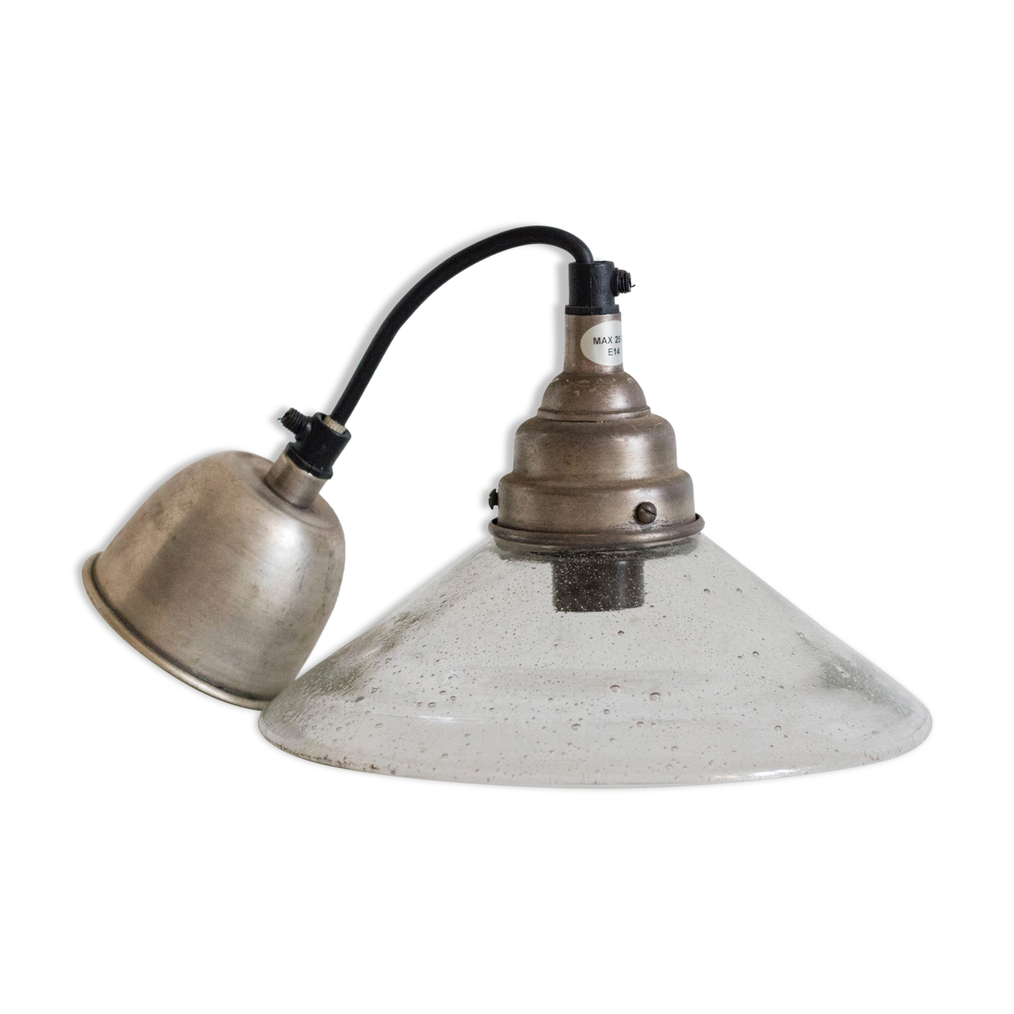 Suspension en verre vintage