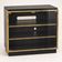 Vintage black and gold hi-fi/TV unit – 1970s–80s