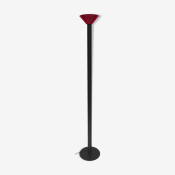 Red black floor lamp uplighter