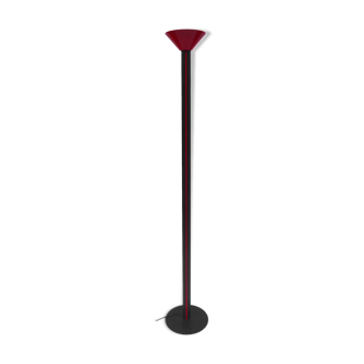 Red black floor lamp uplighter