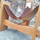 Vintage tripod armchair, designer seat