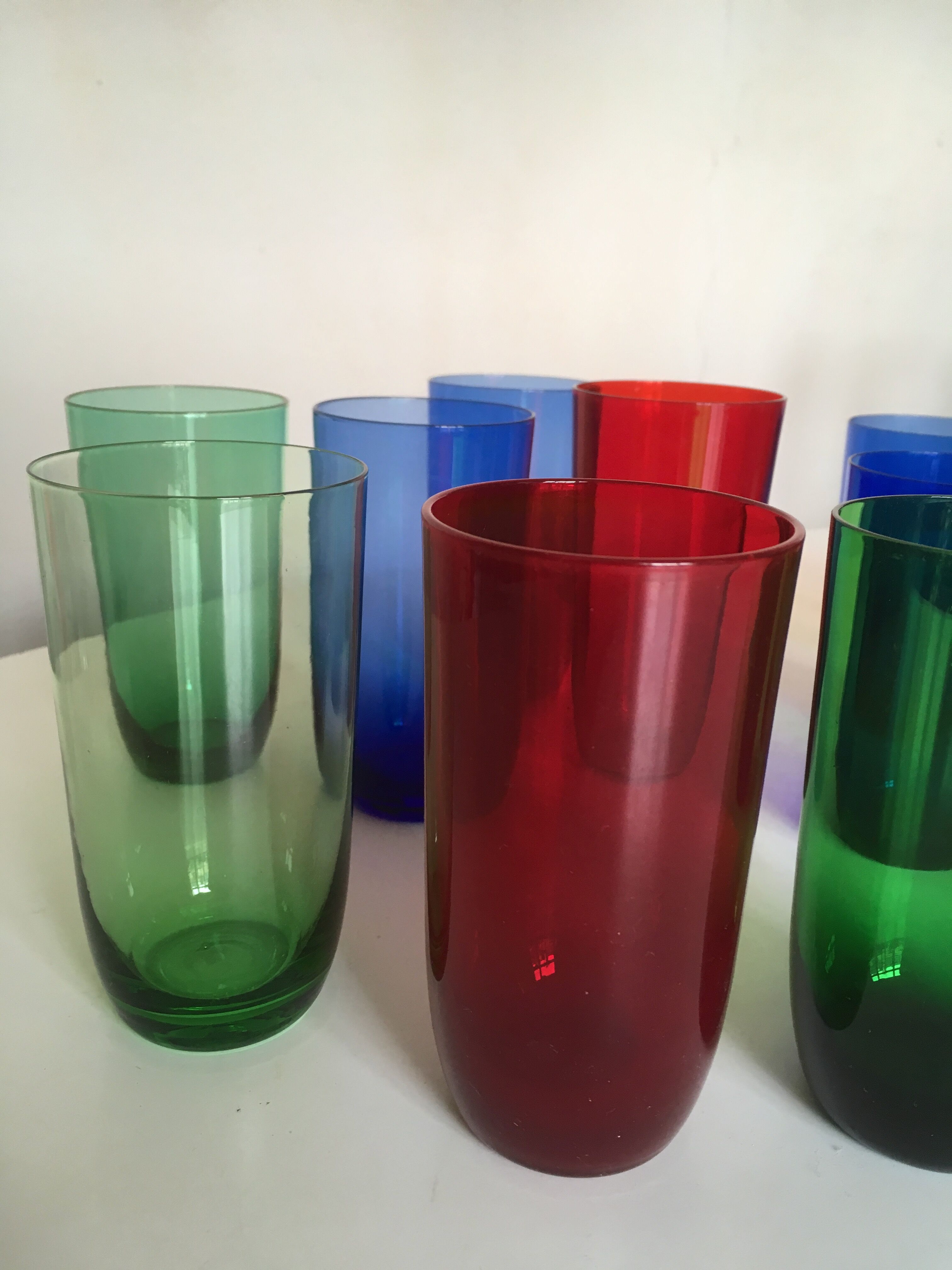 Set of 12 glasses cups 1960