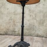 Round marble bistro table and cast iron feet