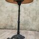 Round marble bistro table and cast iron feet