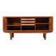 Mid-century Danish teak sideboard with tambour doors by Dyrlund 1960s - 170 cm