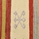 3x9 Striped Kilim Runner, Wool Runner Rug, 74x263Cm