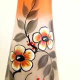 Paire de vases en verre, signés Leune