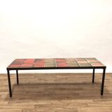 Coffee table by the ceramist Roiger Capron from the 1970s.