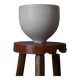 Japandi ceramic salad bowl, second-hand artisanal pottery