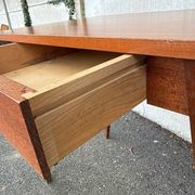 Desk – Vintage – Storage – Teak wood Compass legs