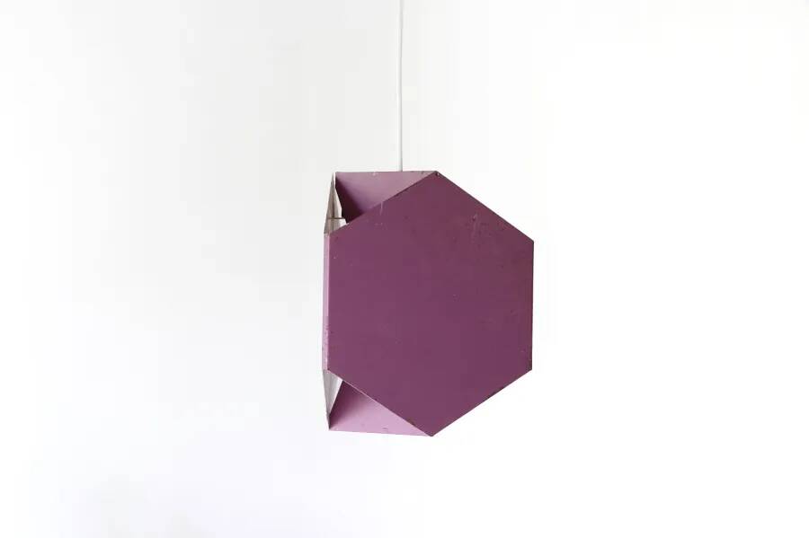 Purple Seks-Tre pendant lamp by Ole Panton for Lyfa, 1960s