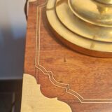 Rosewood and brass magazine stand table