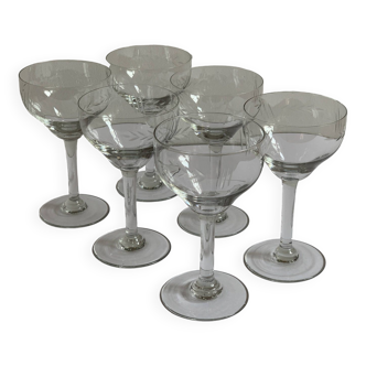 Crystal aperitif glasses