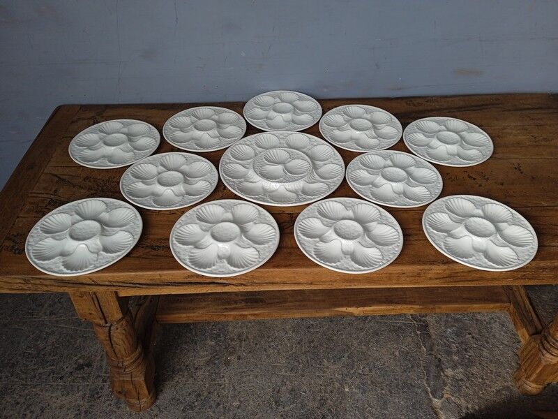 Chantilly shellfish slurry service, 12 plates