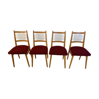 4 chairs of Czech origin from the 60s