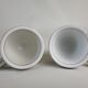 Set of 2 brulot cups in thick porcelain XIXth