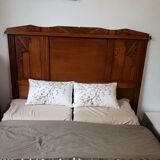 Vintage 50s oak headboard