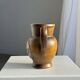 Speckled stoneware jug with grape pattern H17