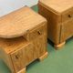 Art Deco bird’s-eye maple nightstands, France, 1930s