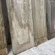 Trio of shutters louvers patina blue gray