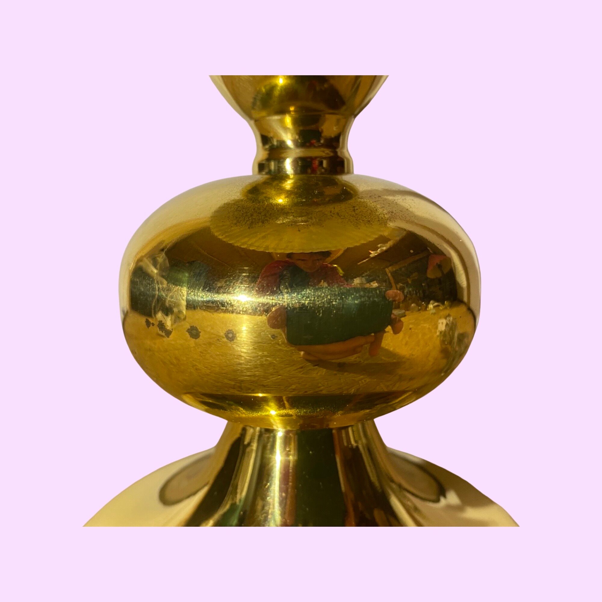 Brass danish design table lamp
