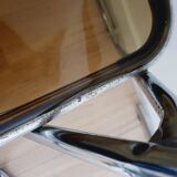 Trio of plexiglass folding chairs