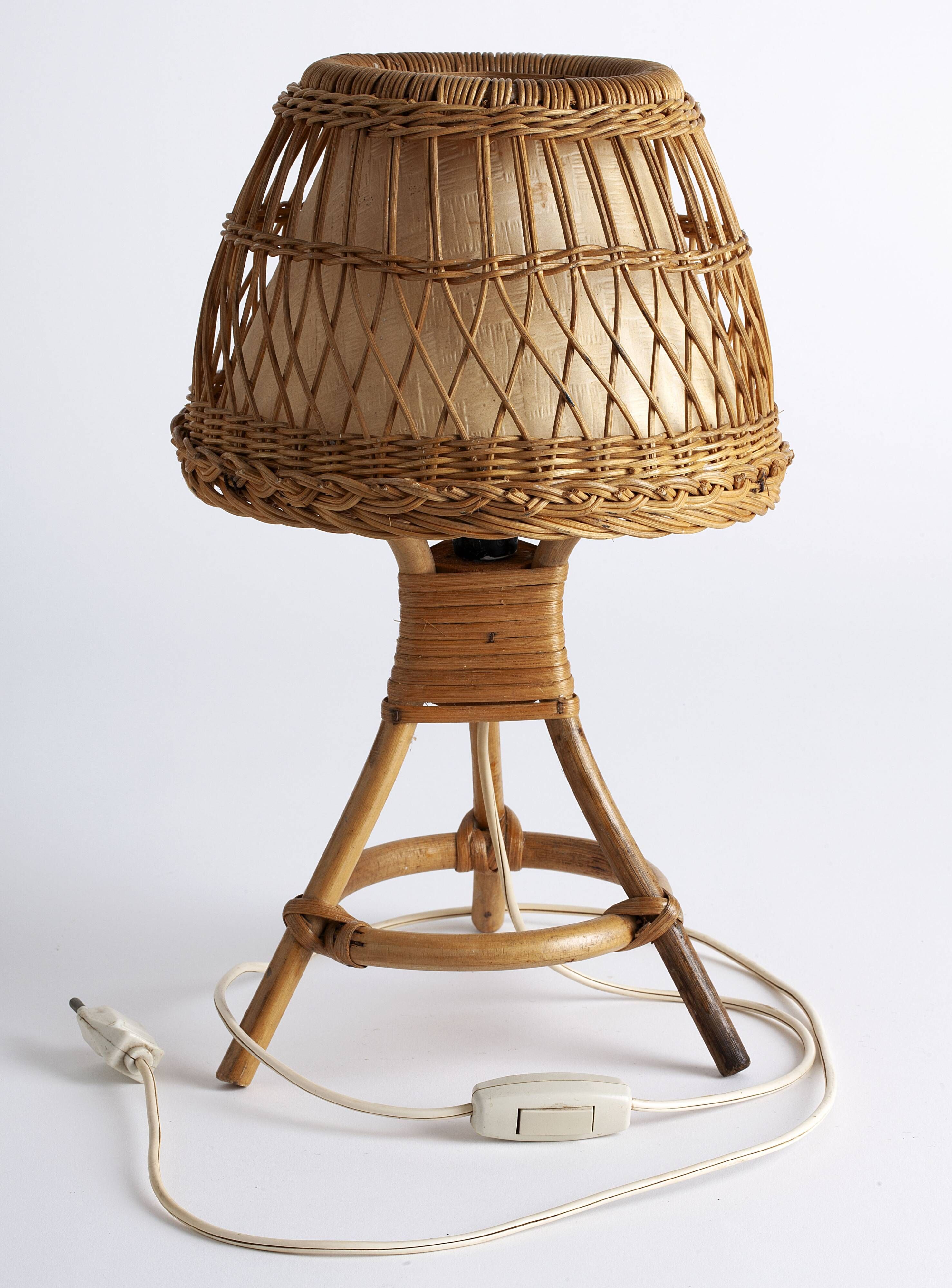 rattan lamp
