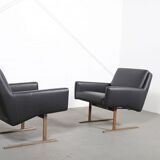 Lot de 4 fauteuils Wilkhahn Flexor et une table basse par Georg Leowald